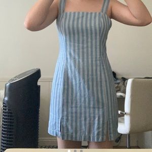 cute blue and white sun dress